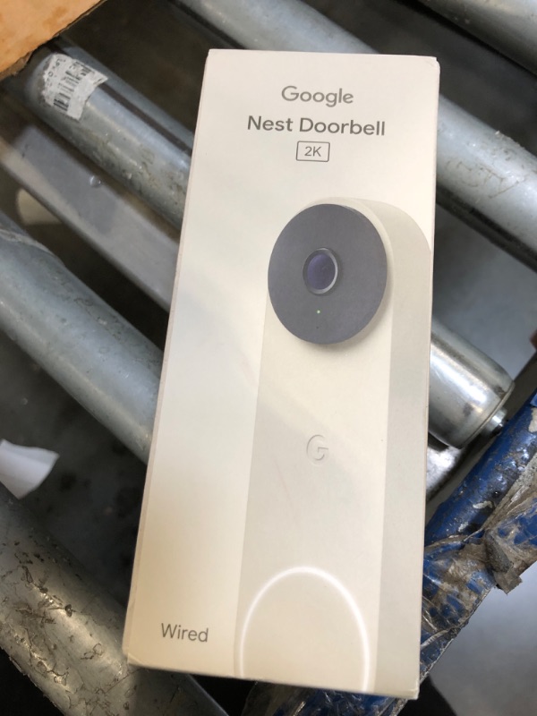 Photo 1 of ** FACTORY SEALED***Google Nest Doorbell (Wired, 3rd Gen) - 2K Video and Gemini, Live View, Night Vision, 2-Way Audio - Works with Google Home - 2025 Model - Linen