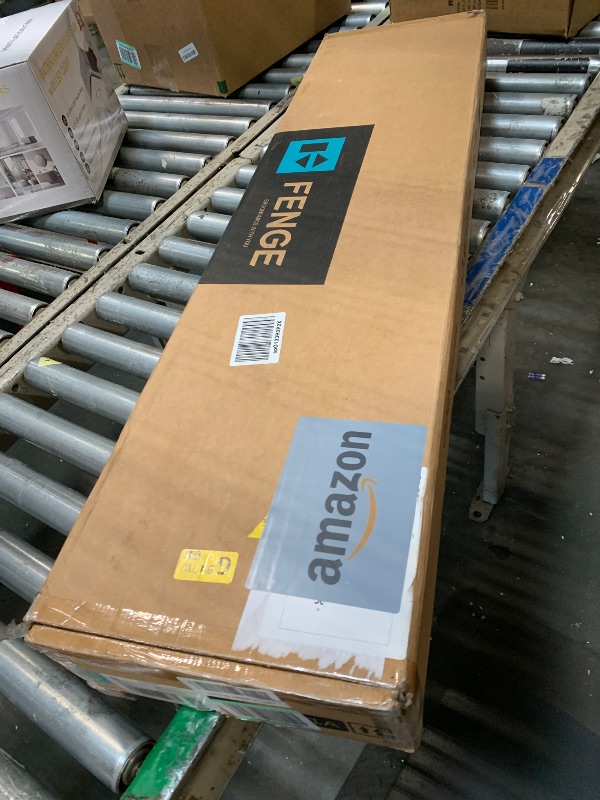 Photo 1 of ***FINAL SALE, SOLD AS PARTS*** Fenge Monitor Stand, Dual Monitor Riser, 42.5inch Large Desk Computer Monitor Stand Riser with Drawer, 2 Tier Wood & Acrylic Desktop Organizer for Computer, Laptop, Printer, TV Screen Riser