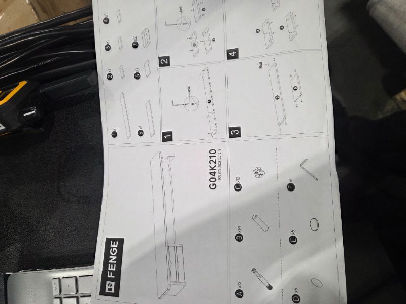 Photo 1 of ***FINAL SALE, SOLD AS PARTS*** Fenge Monitor Stand, Dual Monitor Riser, 42.5inch Large Desk Computer Monitor Stand Riser with Drawer, 2 Tier Wood & Acrylic Desktop Organizer for Computer, Laptop, Printer, TV Screen Riser