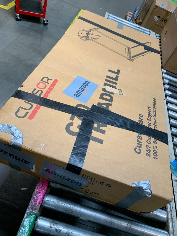 Photo 1 of ***MISSING PARTS*** CURSOR FITNESS 15% Walking Pad Treadmill with Incline 0.6-6.2MPH Foldable Quiet Walking Pad for Home Small 2.5HP Under Desk Compact Treadmill with 300LBS Capacity
