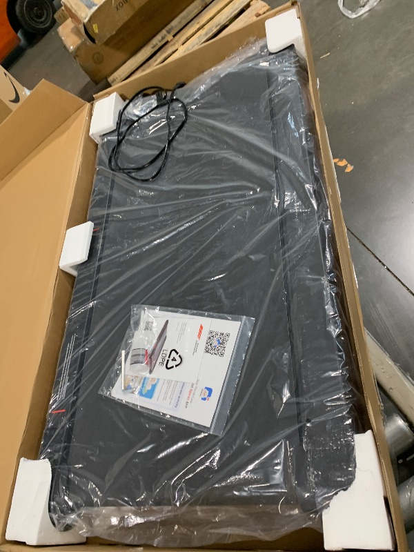Photo 1 of **AS IS, FINAL SALE** Walking Pad Treadmill with APP, 3 in 1 Under Desk Treadmills, 2.5HP Low Noise Walking Vibration Pad with Remote Control,Portable Treadmill for Home Office, Red