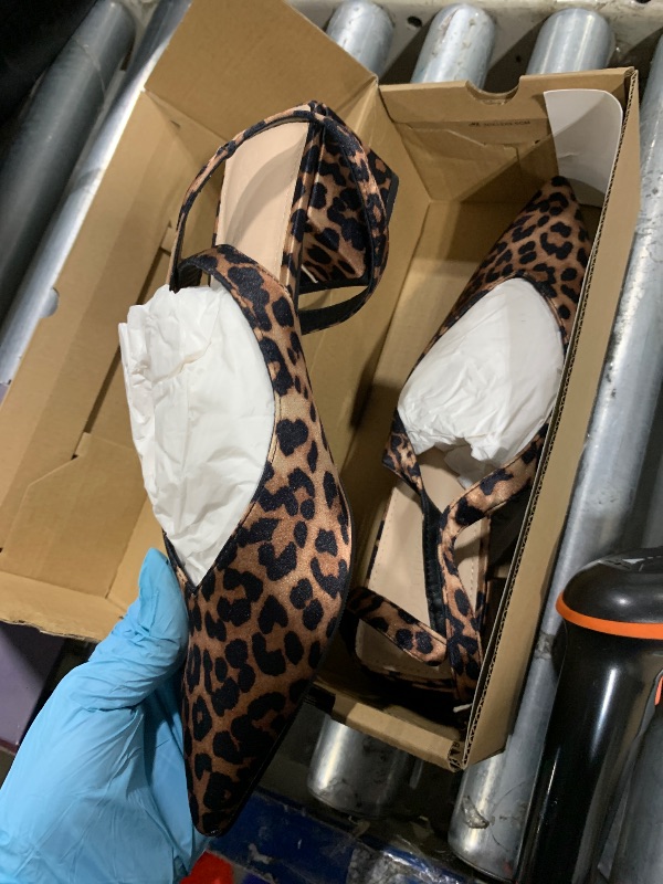 Photo 1 of ** SIMILAR ** Allegra K Women's Pointed Toe Block Heel Pumps Leopard Slingback Heels - 8 M US