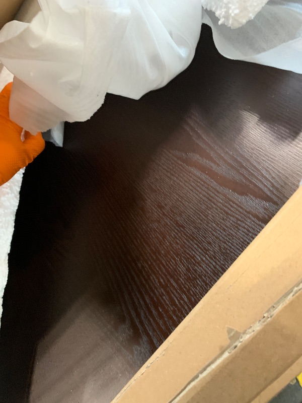 Photo 1 of ***PARTIAL SET*** ** SIMILAR **** 70.8 Inch Dining Table for 4-6 People, Oval Kitchen Table with Semi-Cylindrical Legs Base, Modern Farmhouse Round Dinner Tables for Dining Room Kitchen Living Room (Black)