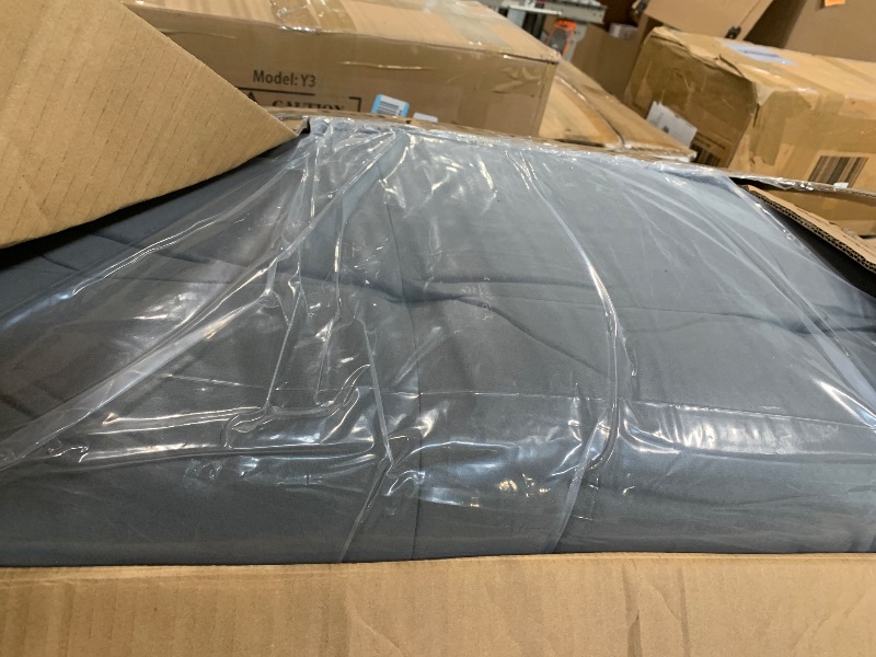 Photo 1 of *** missing parts / no return *** COMHOMA 72?Futon Sofa Bed,Modern Convertible Sleeper Sofa, Fabric Futon Couch with Multi-Position Backrest for Living Room Furniture (Gray)