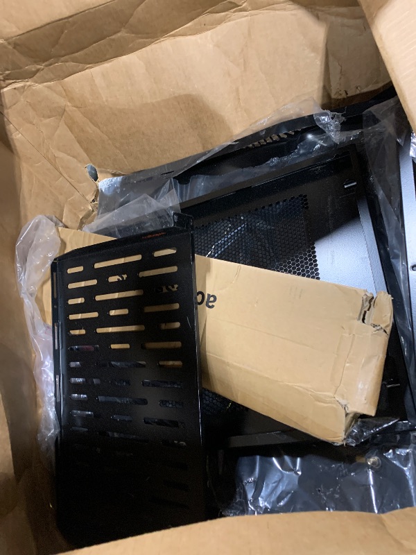 Photo 1 of ** VERY USED / MISSING PART / NO RETURN **** ECHOGEAR 9U Network Rack - Enclosed Wall Mount Rack Kit Includes 2X 1U Shelves, Pre-Mounted Fan, Lockable Door & Hardware - 600mm Depth Fits All Your AV Gear