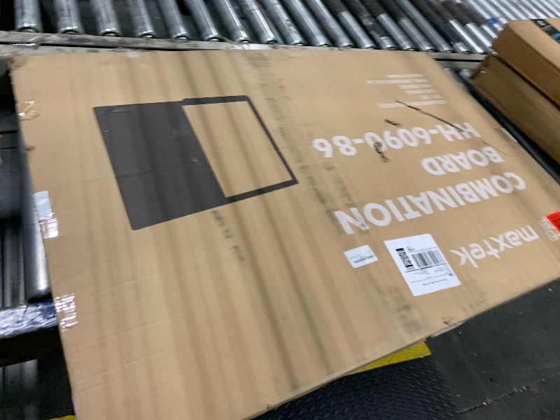 Photo 1 of ***BENT****maxtek Combination Board, 36 x 24 Magnetic Whiteboard & Cork Board, Dry Erase Board Bulletin Combo Board for Home Office Classroom, 3' x 2' Wall Mounted Memo Message Board