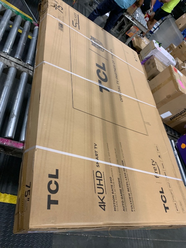 Photo 1 of ** NEW*** TCL 75-Inch Class S5 UHD 4K LED Smart TV with Fire TV (75S551F, 2024 Model), Dolby Vision and Atmos, HDR PRO+, Alexa Built-in with Voice Remote, Apple AirPlay 2 Compatibility, Streaming Television