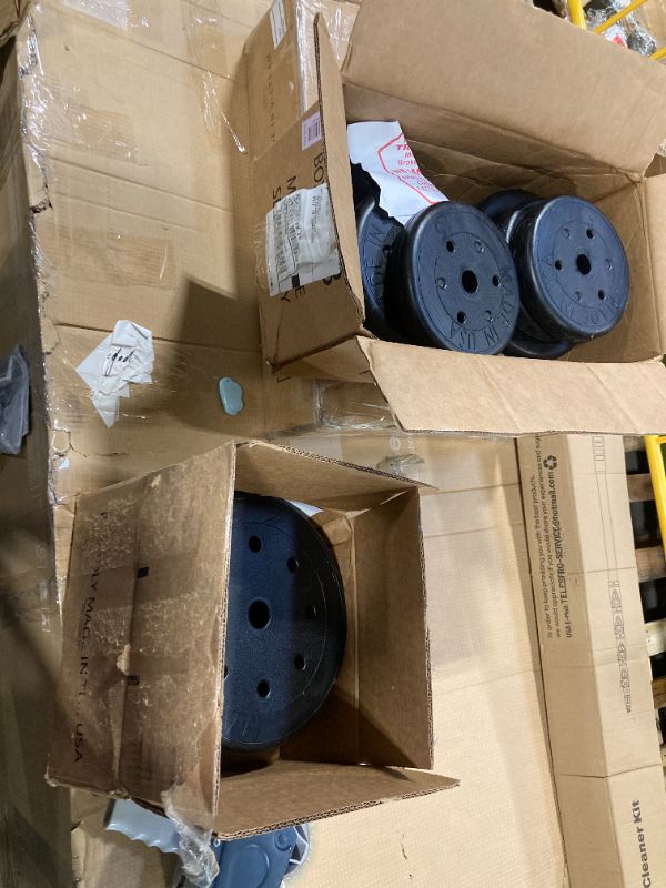 Photo 1 of ***FACTORY SEALED ****US Weight 105 Pound Barbell Weight Set for Home Gym| Adjustable Weight Set with Two Dumbbell Bars and Full 6 Ft Bar, Black