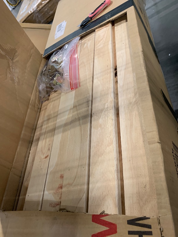 View 3 of ***BOX 2-2****KMBOHE King Size Cloud Boucle Platform Bed with Plush Teddy Thick Headboard and Footboard, Upholstered Grounded Bed Frame with Anti-Collision Soft Rounded Corners, No Box Spring Required, Off-White