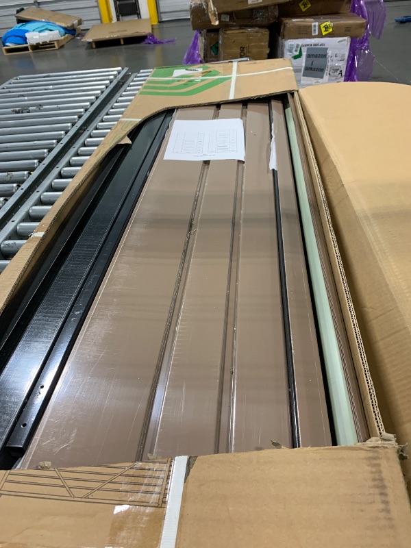 Photo 1 of (4/17/2026 ***FINAL SALE/NO RETURN, SOLD AS PARTS***)
***PARTIAL SET, ONLY ONE BOX*** Patiowell 10 x 8 FT Outdoor Storage Shed, Large Garden Tool Metal Shed with Sloping Roof and Double Lockable Door, Outdoor Shed for Backyard Garden Patio Lawn, Brown