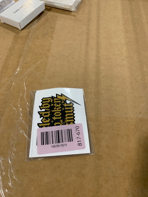 Photo 1 of (5 PCS) Fueled by Sleep Token & Smut Yellow Sticker 3 inch, Funny Gothic Meme Music Fan Decal, Waterproof Vinyl for Laptop Water Bottles Phone Car Helmet