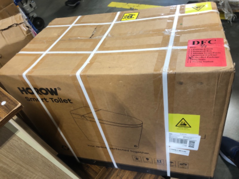 Photo 1 of ***FACTORY SEALED***
HOROW T38 Artistic Smart Toilet, Bidet Toilet with Powerful Flush, Auto Open/Close Lid, Instant Warm Water, Elongated Heated Seat, Dryer, Night Light, Deodorization