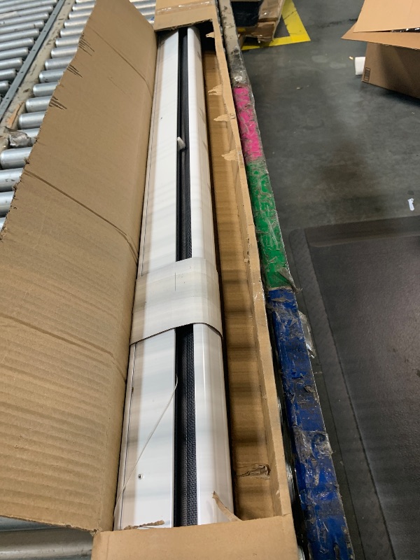 Photo 1 of ***RIPPED SCREEN*** Paramondo Retractable Door Screen for Single Door, Free Stop Sliding Patio Doors - Durable White Aluminium Frames with Fiberglass Mesh - White, Size 34 5/8" Wide x 81 3/8" High