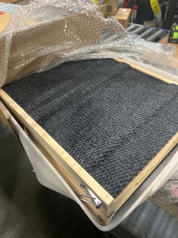 Photo 1 of ???? ???????? Dog Ramp for Bed, 64" Long Foldable Pet Ramp for Small Large Dogs, Dog Ramps for High Beds Car, High Traction with Platform 6 Adjustable Heights 24" to 30" Up to 220LBS, Wood