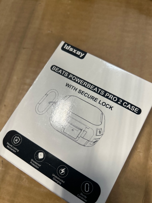 Photo 1 of [Upgrade Secure Lock] for Beats Powerbeats Pro 2 Case Cover, LDSXAY Carbon Fiber Shockproof Protective Cover for Powerbeats Pro 2 2025 with Cleaner Kit & Carabiner (Orange)