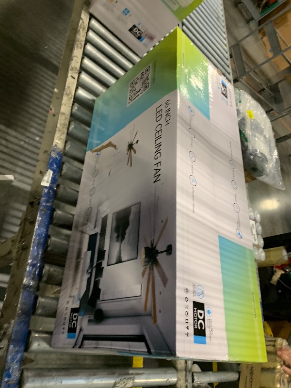Photo 1 of ***FACTORY SEALED***
Sofucor Ceiling Fans with Lights and Remote, 66 Inch Modern Ceiling Fans for Bedroom Living Room, Low Profile Outdoor Ceiling Fans for Patios, Dimmable LED Chandelier, Reversible Blades, ETL
