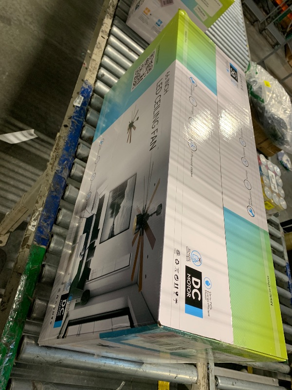 Photo 1 of ***FACTORY SEALED***
Sofucor Ceiling Fans with Lights and Remote, 66 Inch Modern Ceiling Fans for Bedroom Living Room, Low Profile Outdoor Ceiling Fans for Patios, Dimmable LED Chandelier, Reversible Blades, ETL