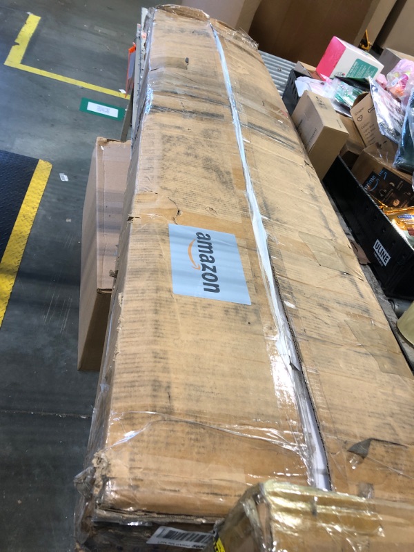 Photo 1 of ***MINOR DAMAGE*** Tribesigns 70.9-Inch Extra Long Sofa Table, Farmhouse Console Tables with Wood Frame and Storage Shelf, 2-Tier Wood Table Behind Couch for Living Room, Hallway, Foyer, Light Brown