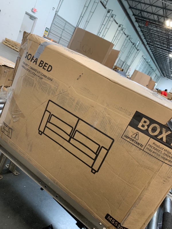 Photo 1 of ***JUST ONE BOX*** Marsail Pull Out Sofa Bed, Green