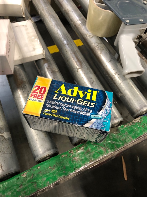 View 2 of ****20 PILLS*** Advil Liqui-Gels Pain Reliever and Fever Reducer, Pain Medicine for Adults with Ibuprofen 200mg for Headache, Backache, Menstrual Pain and Joint Pain Relief
