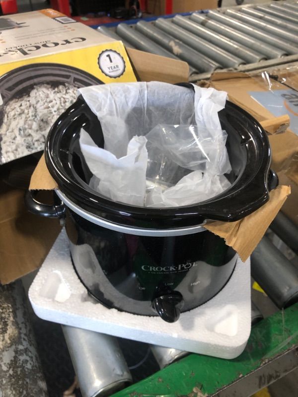 Photo 1 of ** sold as is no refund/return** see comments
Crock-Pot 2-Quart Manual Slow Cooker, Feeds 2+ People, Great for Small Meals, Dips, & Sides; Removable Stoneware is Oven & Dishwasher Safe, Black