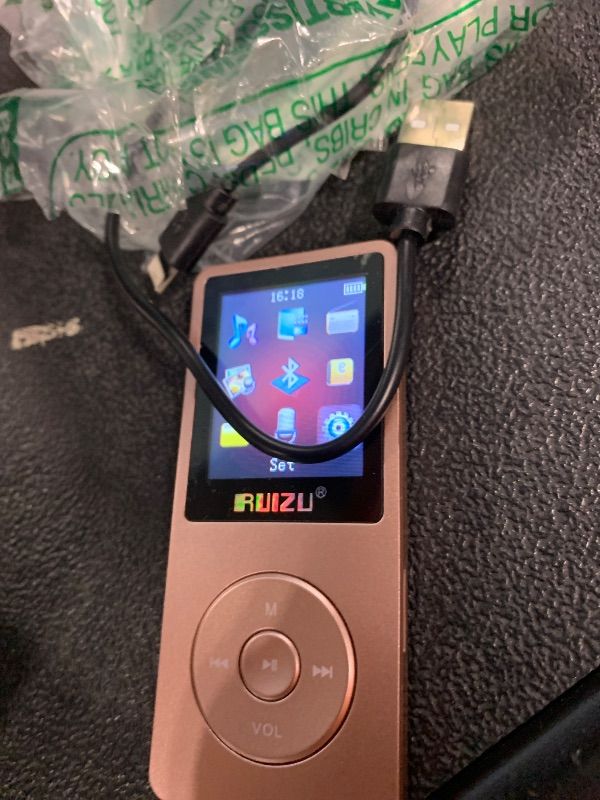 Photo 1 of ***MISSING PARTS, SELLING AS IS, FINAL SALE***RUIZU 64GB MP3 Player with Bluetooth 5.3, 1.8" Screen Portable Music Player, FM Radio, Voice Recording, EBook, Shuffle Single Loop, 80H Digital Audio Video Playback, Lightweight, Support 128GB TF Card***MISSIN