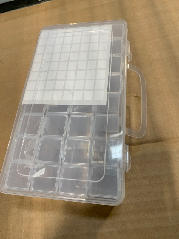 Photo 1 of ***SIMILAR***
1 Pack 32 Grids Diamond-Paint-Art Box Plastic Jewelry Organizer Storage Container Diamond Embroidery Storage Boxes Nail Art Tools Storage Case for DIY Rhinestone Beads Nail Art Small Findings, Clear