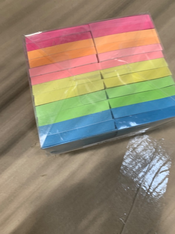 Photo 1 of (24 Pads) Sticky Notes 3x3 in 100 Sheets/Pad, Self-Sticky Note Pads, 6 Bright Colors Super Sticky Pads - Easy to Post for School, Office Supplies, Desk Accessories