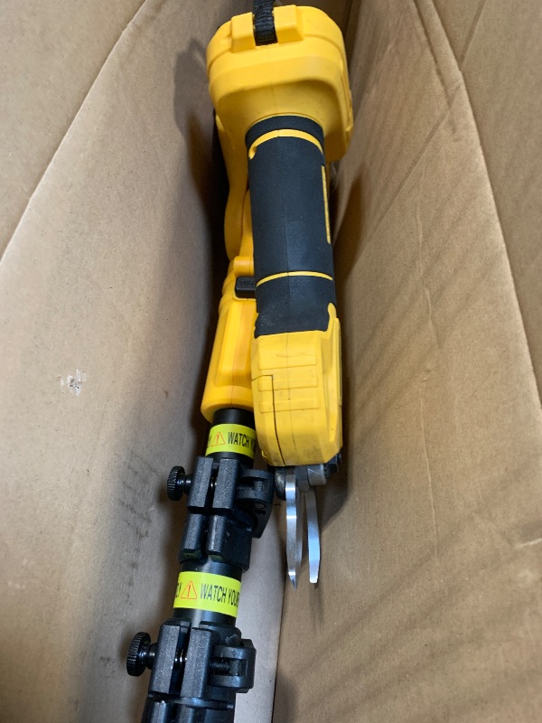 Photo 1 of *** MISSING GLOVES , GOGGLES **** 2 IN 1 Electric Pruning Shears Cordless with Pole for Dewalt 20V MAX Battery, 14Ft Reach, 1.2" Cutting Diameter, Brushless Motor Tree Pruner - for Gardening & Tree Trimming