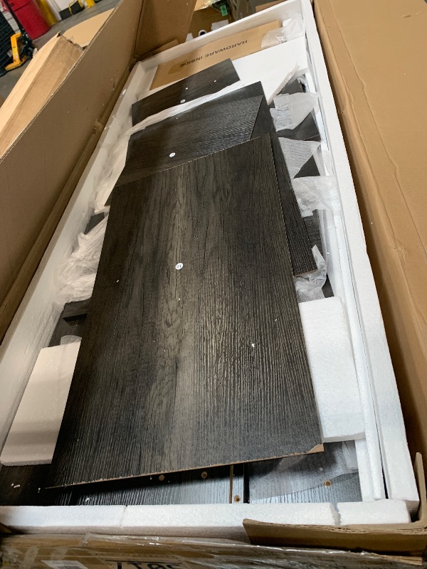 Photo 1 of *** MISSING MANUAL **** YITAHOME L Shaped Desk with Power Outlets & LED Lights, 60" Corner Computer Desk with Drawers & Lift Top, Home Office Desk with Monitor Stand & File Cabinet, Wood Height Adjustable Desk, Grey