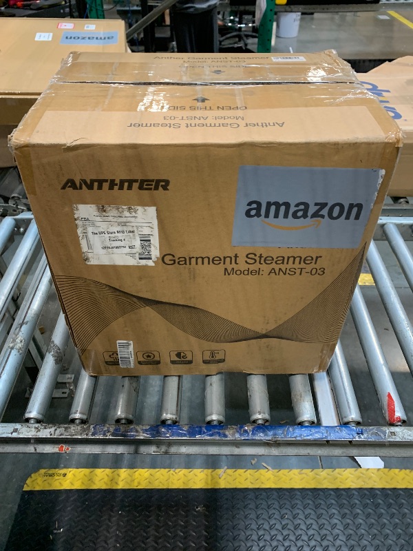 Photo 1 of ***DEFECTIVE ITEM/ITEM DOES NOT WORK CORRECTLY***
Anthter Steamer for Clothes, 1500W Powerful Standing Garment Steamer with Roll Wheels, 2.4L Water Tank for 90 Mins Continuous Steaming, 35s Fast Heat-up (Silver)