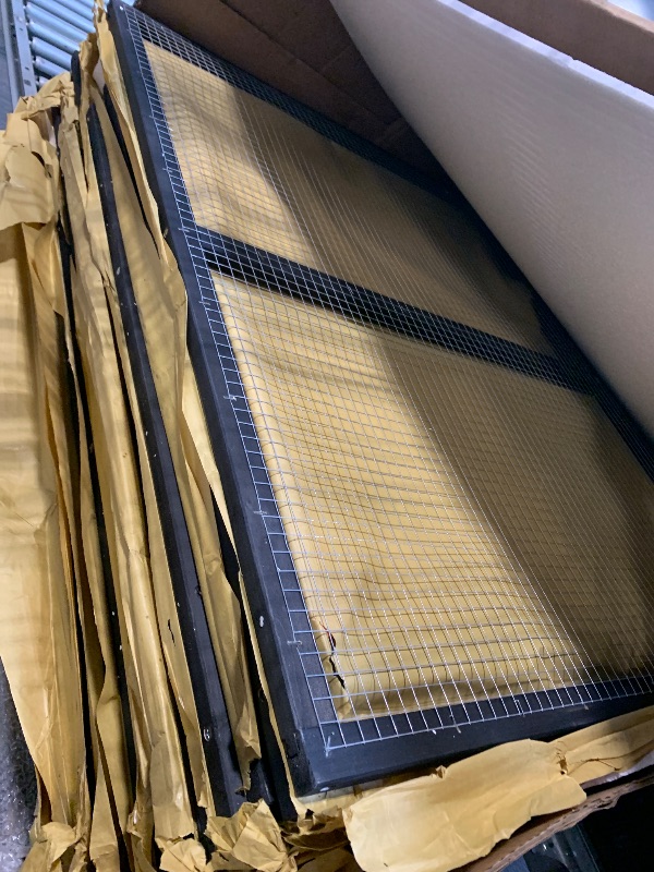 Photo 1 of *** MISSING SCREWS **** YOPTO 118" Large Wood Chicken Coop,Outdoor Hen House with Nesting Box Poultry Cage,Oversized Enclosed Run,Hen Coop with Leak-Proof Pull-Out Tray,Asphalt Roof & Free-Range Doors,Black+Gold