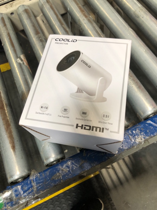 Photo 1 of [Built-in Apps & 2026 Upgraded] Mini Projector Support 4K 1080P Auto Keystone 180° Rotatable with WiFi 6 and Bluetooth 5.4, Projector Portable Compatibile with HDMI/TV Stick/Memory Stick/Laptop-Black