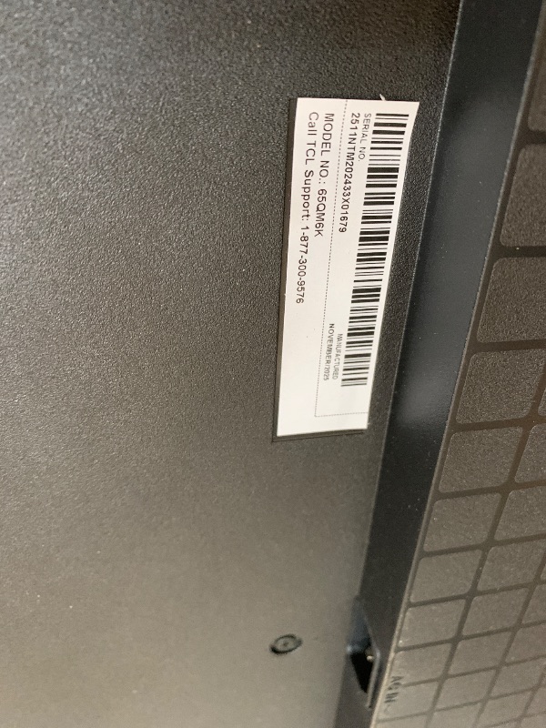 Photo 1 of ***BROKEN, UNTESTED, NO RETURNS FINAL SALE****
TCL 65 Inch Class QM6K Series | Mini LED QLED 4K HDR | 65QM6K, 2025 Model | 120HZ-144HZ High Brightness Smart Google TV Dolby Atmos Onkyo Audio | Voice Remote Alexa Gaming Streaming Television