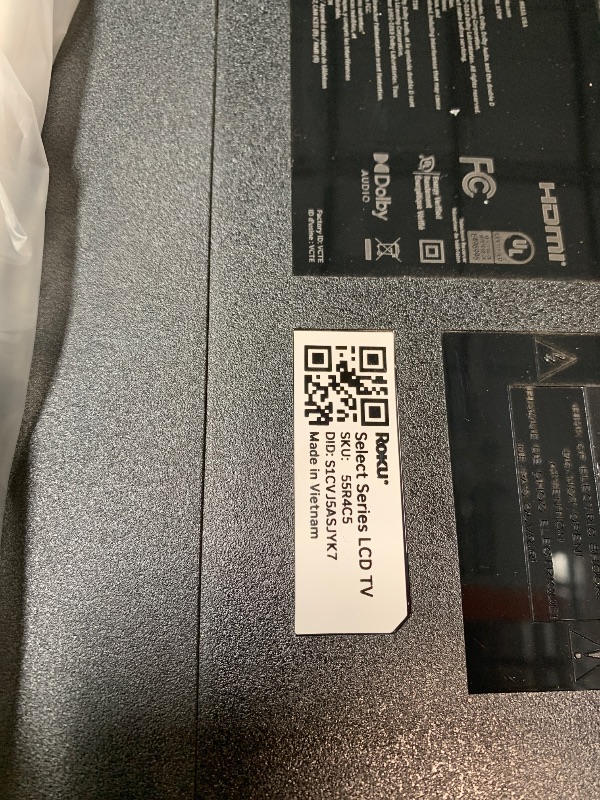 Photo 1 of ****FACTORY SEALED****
Roku Smart TV – 55-Inch Select Series, 4K HDR TV – Roku TV with Enhanced Voice Remote – Flat Screen LED Television with Wi-Fi for Streaming Live Local News, Sports, Family Entertainment