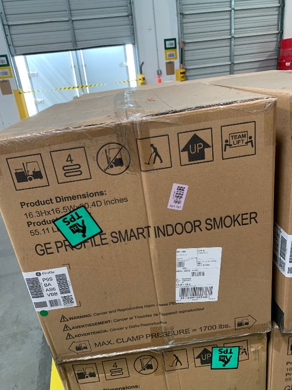 Photo 1 of ****FACTORY SEALED****GE Profile™ Smart Indoor Pellet Smoker, with Active Smoke Filtration, 5 Smoke Control Settings, WiFi Connected, Electric, Countertop BBQ Appliance, Black
