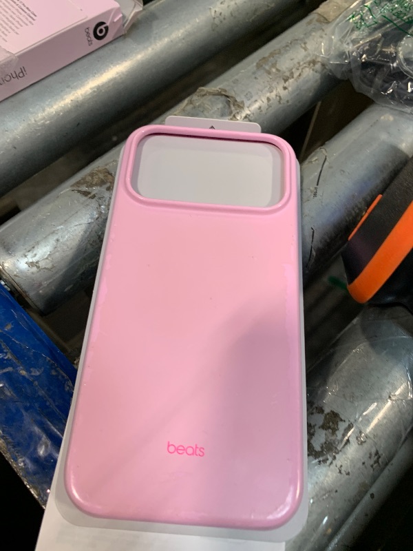 Photo 1 of ** VERY USED** Beats iPhone 17 Pro Max Case with MagSafe & Camera Control, Matte Finish, Microfiber Lining – Pebble Pink