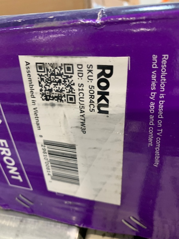 Photo 1 of Roku Smart TV – 50-Inch Select Series, 4K HDR TV – RokuTV with Enhanced Voice Remote – Flat Screen LED Television with Wi-Fi for Streaming Live Local News, Sports, Family Entertainment