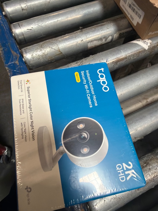 Photo 1 of ** FACTORY SEALED** Tapo 2K+ Indoor/Outdoor Wired Security Camera - 2024 PCMag Editors' Choice, Person/Pet/Vehicle Detection, Baby Monitoring, Color Night Vision, Subscription-Free Local Storage or Optional Cloud, C120