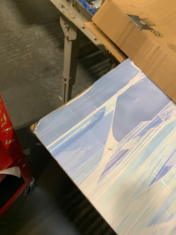 Photo 1 of ** DAMAGE ** Cardboard People Frozen Ice Castle Life Size Cardboard Cutout Standup - Disney's Frozen (2013 Film)