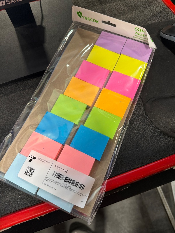 Photo 1 of (24 Pads) Sticky Notes 1.5x2 in, 8 Colors Post Self Sticky Notes Pad Its, Bright Post Stickies Colorful Sticky Notes for Office, Home, School, Meeting, 75 Sheets/pad