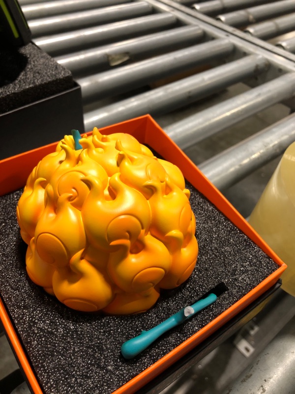 Photo 1 of ** minor damage stem broke off *** ABYstyle Studio One Piece Officially Licensed Flame-Flame Fruit Mera Mera Nomi Replica 5.1" Collectible Anime Manga Home Room Office Decor Gift