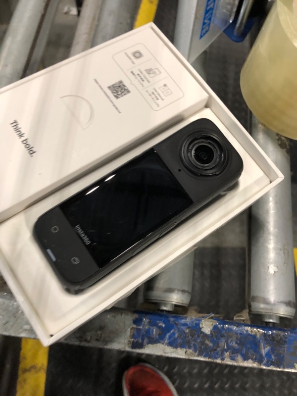Photo 1 of *** missing charger/power cord *** Insta360 X4 - Waterproof 8K 360 Action Camera, 4K Wide-Angle Video, Invisible Selfie Stick Effect, Removable Lens Guards, 135 Min Battery Life, AI Editing, Stabilization, for Sports, Travel
