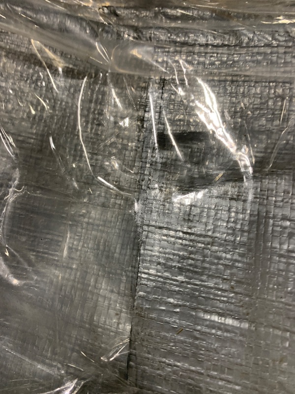 Photo 1 of ** SMALL HOLE *** CAMPMAC Tarps Heavy Duty Waterproof 20x40 Ft, 10 Mil Thick, High Durability, Rip, UV Resistant and Tear Resistant with Metal Gromets Every 20 Inches (Silver/Brown - Reversible)