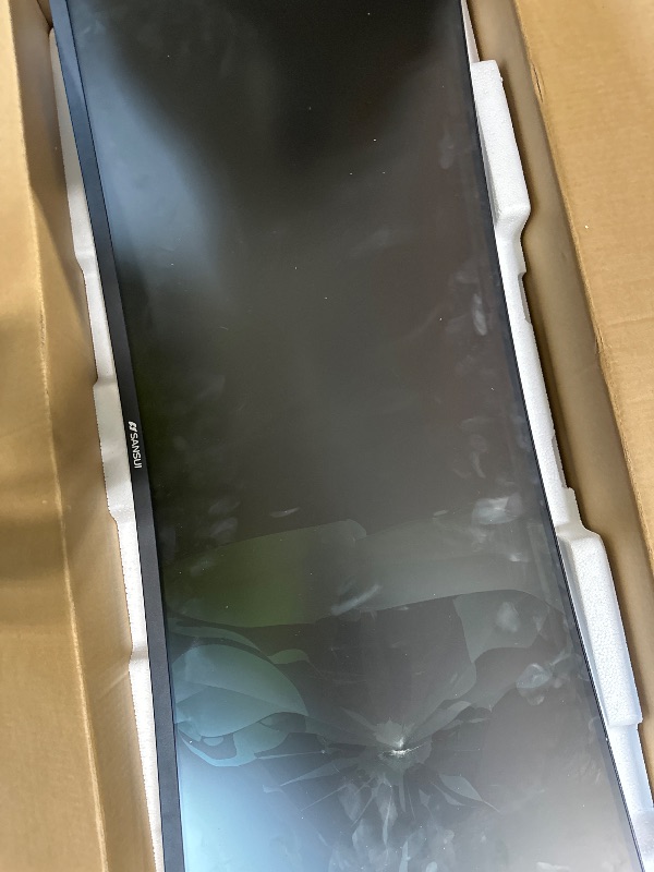 Photo 1 of ***FINAL SALE NO RETURN ***
**SCREEN IS DAMAGED/PARTS ONLY**
SANSUI 34-Inch Curved Gaming Monitor UWQHD 3440 x 1440 Up to 165Hz Curved 1500R - PIP/PBP, 1ms(MPRT), HDR, 300nits, sRGB 125%, DCI-P3 95%,FreeSync,HDMIx2,DP1.4(Cable Included)