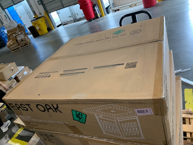 Photo 1 of ** Factory SEALED *** EAST OAK 32'' Propane Fire Pit Table, 50,000 BTU Steel Gas Fire Pit for Outdoor, Outside Patio Deck and Garden, CSA Certified Fire Table with Magnetic Lid, Cover-Storage Basket and Lava Rock, Black