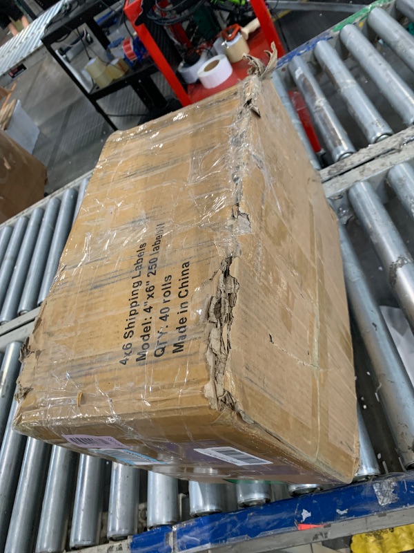 Photo 1 of ** NEW *-** FungLam 4x6 Thermal Labels, 40 Rolls Thermal Printer Labels, 250 Labels/Roll, 1'' Core, Perforated and Strong Adhesive Shipping Labels, Compatible with Zebra and Most Thermal Label Printers