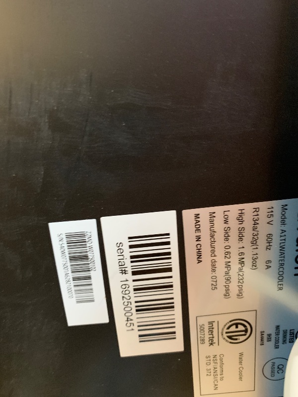 Photo 1 of *** BROKEN DOES NOT WORK*** SOLD FOR PARTS ONLY *** FINAL SALE***** Avalon Top Loading Water Cooler Dispenser - Hot & Cold Water, Child Safety Lock, Innovative Slim Design, Holds 3 or 5 Gallon Bottles - UL Listed