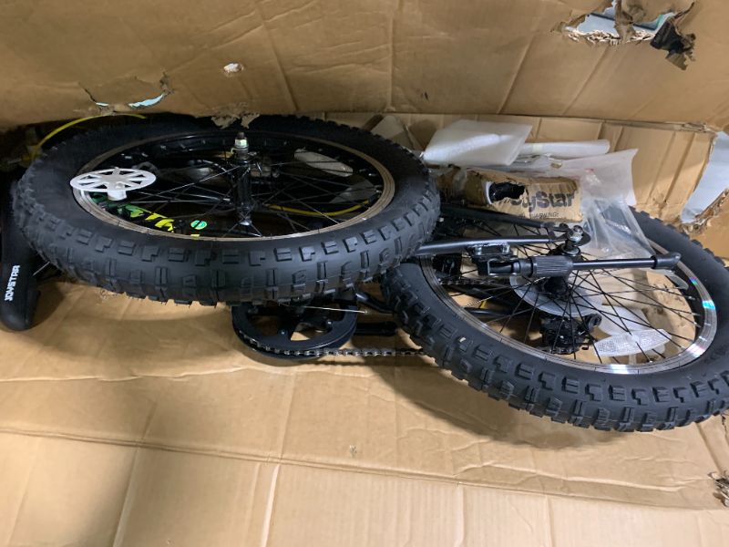 Photo 1 of ***FINALE SALE/NO RETURN, SOLD AS PARTS ONLY*** 
JOYSTAR 20 Inch Moutain Bike for Kids Ages 7-12 Year Old Boys Girls Shimano 7-Speed and Dual Disc Brake 20 Inch Fat Tire Boy Bike Kids' Bicycle Black
