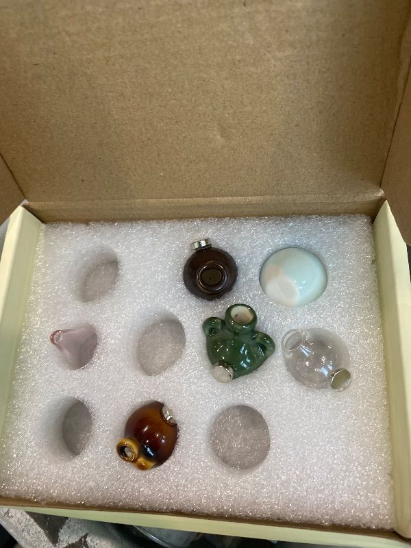 Photo 1 of *MISSING PARTS - see clerk notes*
10-Pack Cute Mini Vase Magnets for Fridge, Tiny Ceramic & Glass Magnetic Vases for Refrigerator, Office Whiteboard and Locker, Aesthetic Flower Bud Vases Kitchen Decor, Ideal Gift for Mom & Women